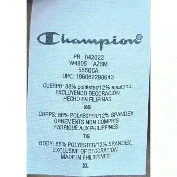 NWOT Champion SOFT Tan Oversized V-Neck Cropped Slouchy Sweater Size XL - Picture 4 of 6